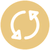 Goldenes Symbol für die Phase Verändern